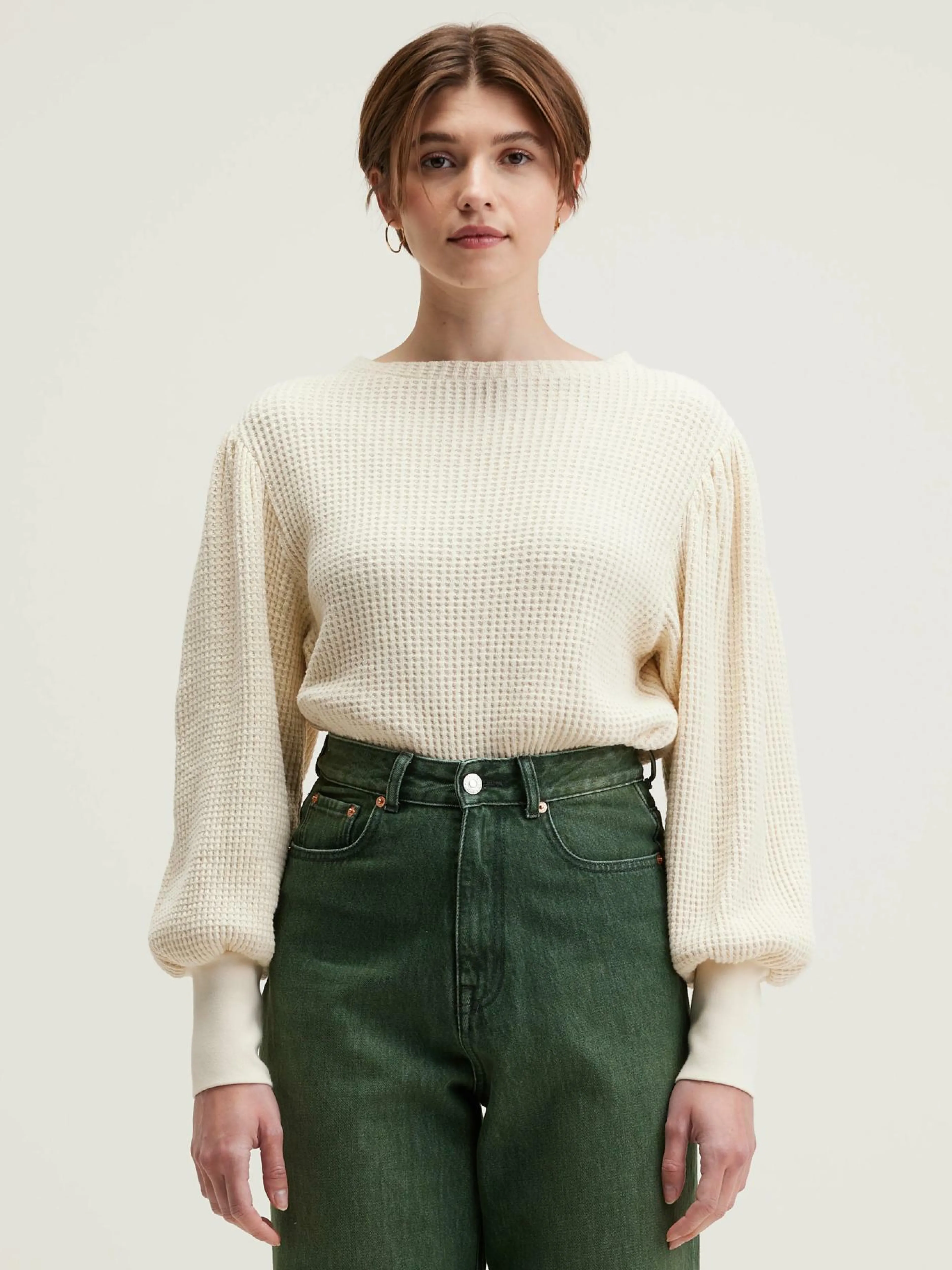 T-Shirts & Tops-Bellerose T-shirt à Manches Longues Milie Cream