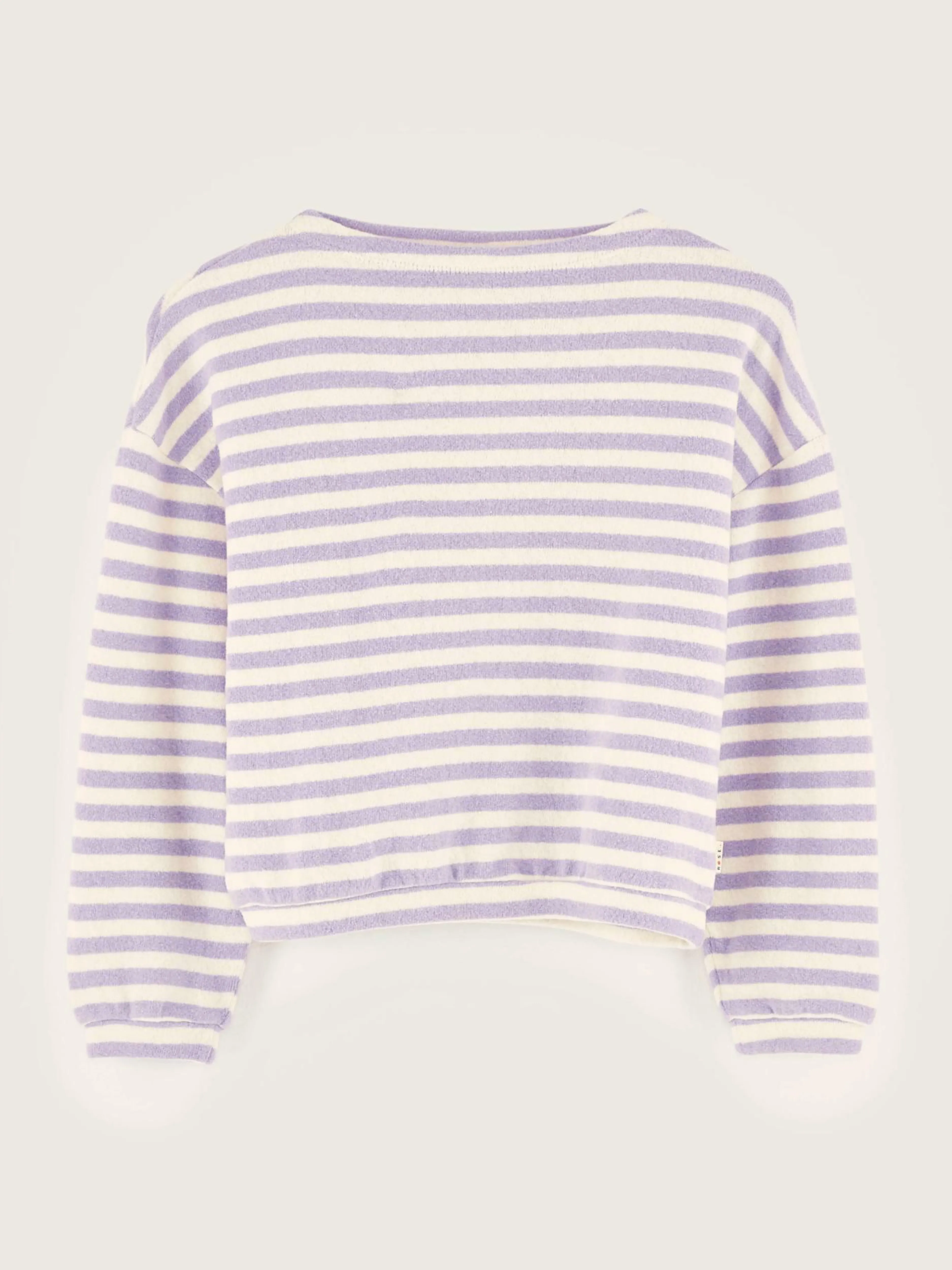 T-Shirts-Bellerose T-shirt à Manches Longues Vaso Bonbon / Ecru