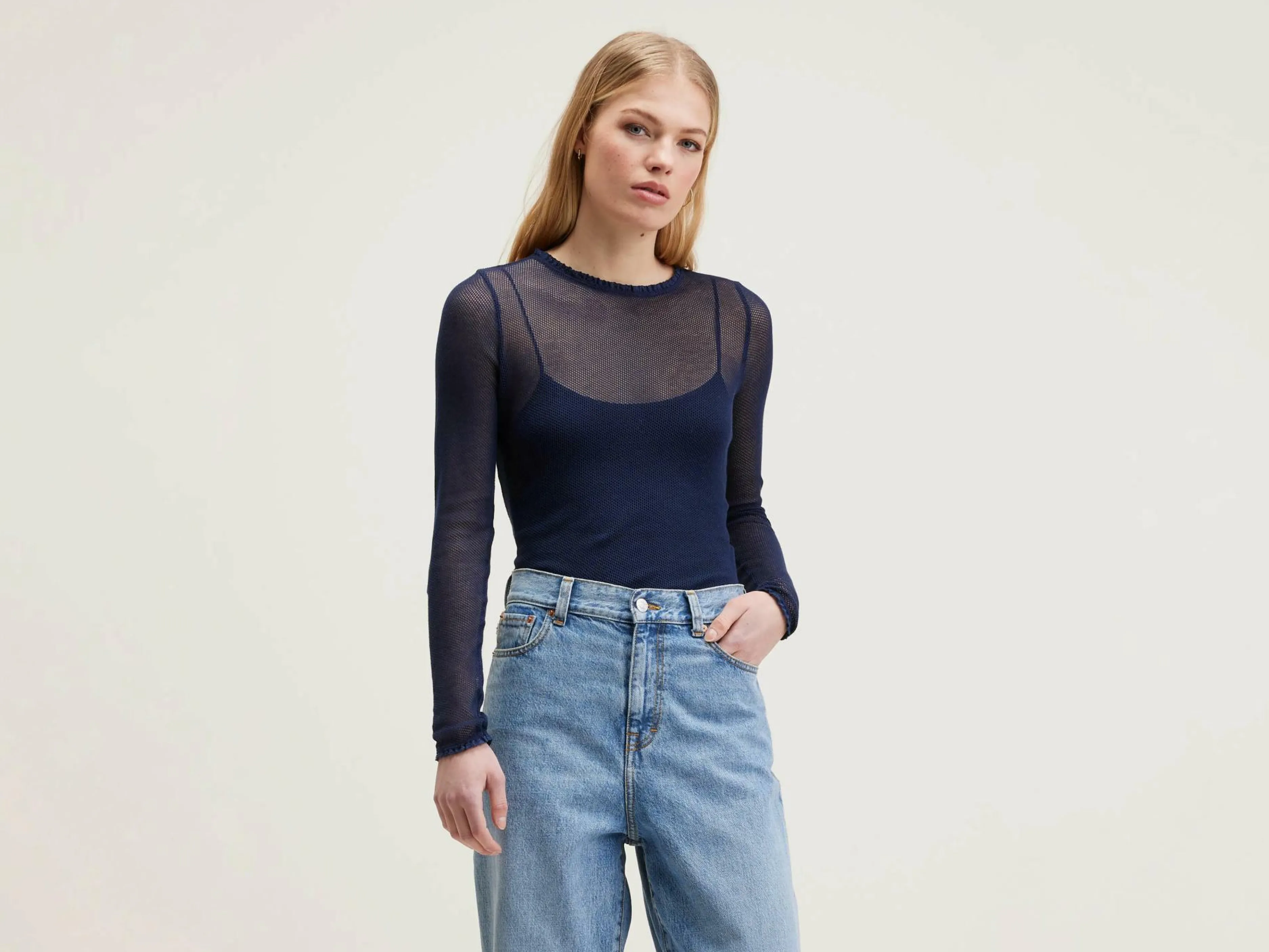 T-Shirts & Tops-Bellerose T-shirt à Manches Longues Vibke Naval