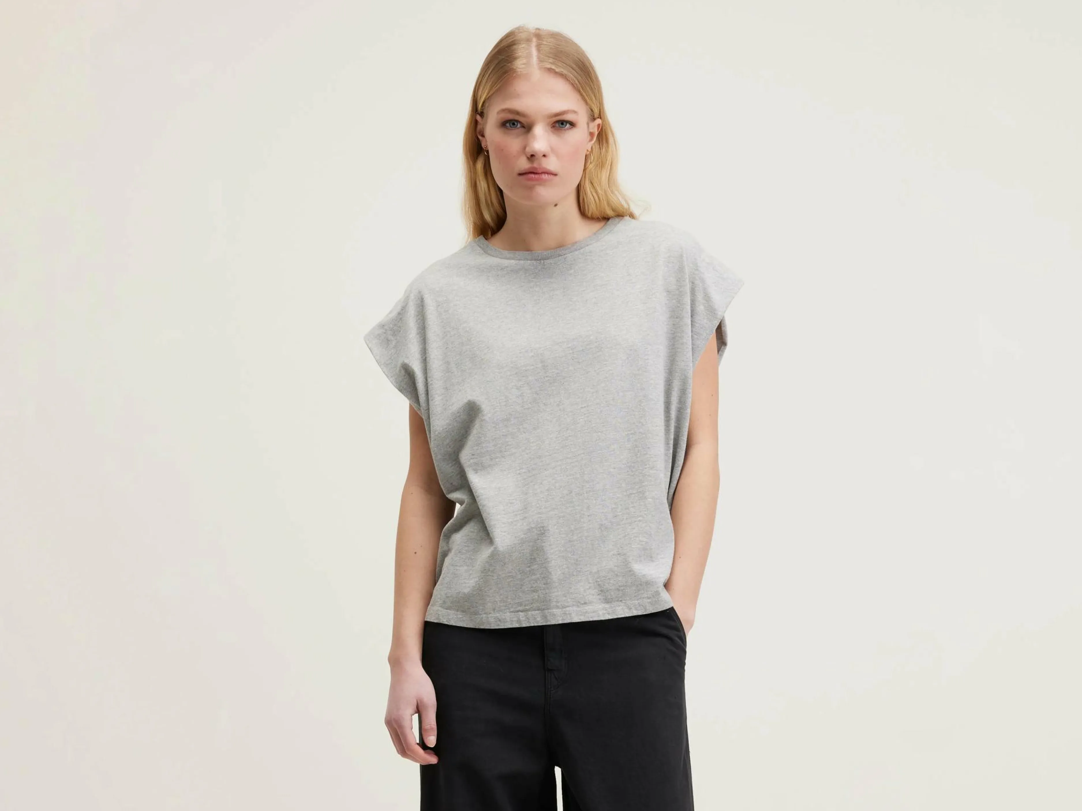 T-Shirts & Tops-Bellerose T-shirt Col Rond Vice Heather grey