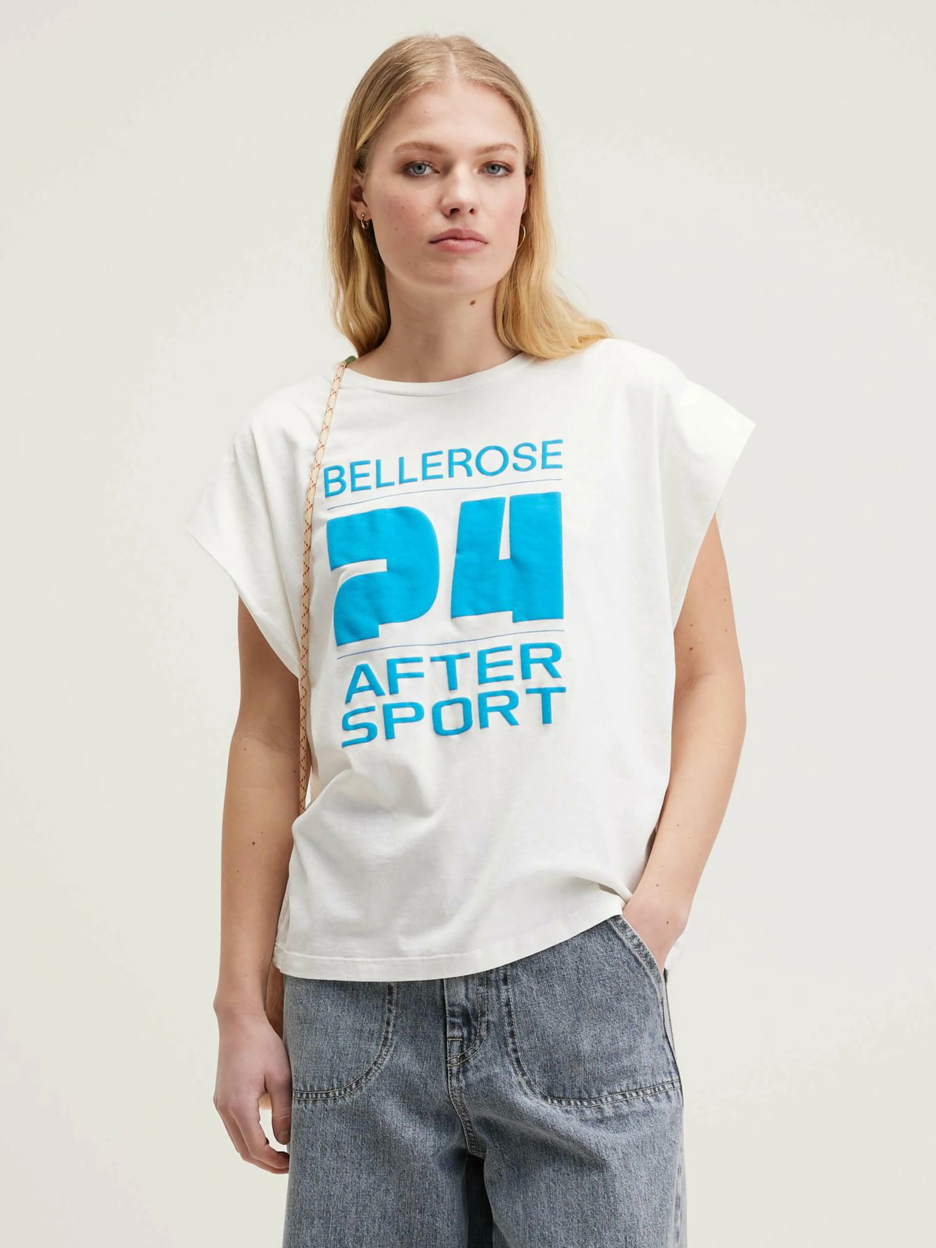 T-Shirts & Tops-Bellerose T-shirt En Coton Vice Vintage white