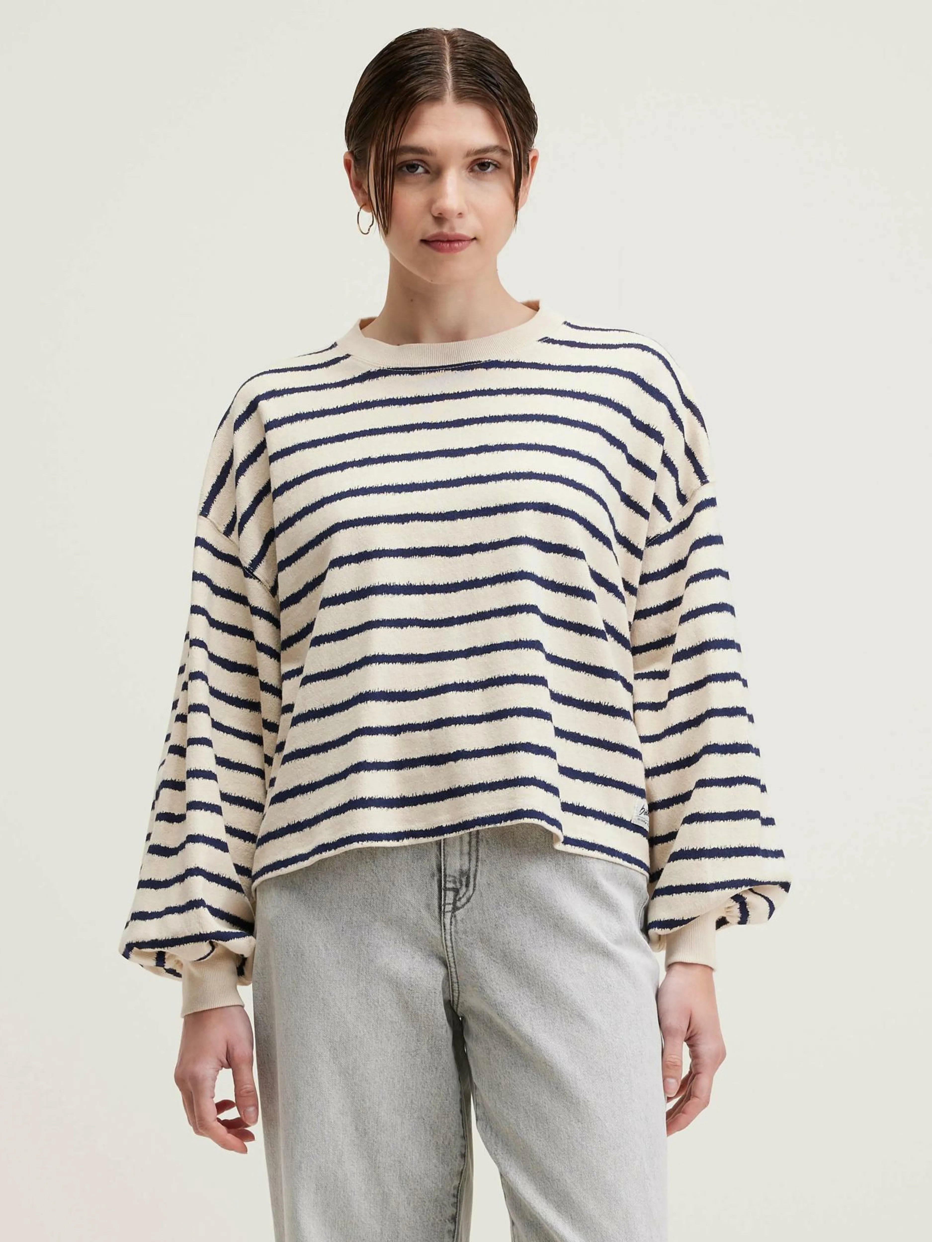 T-Shirts & Tops-Bellerose T-shirt Manches Bouffantes Franco Antique white