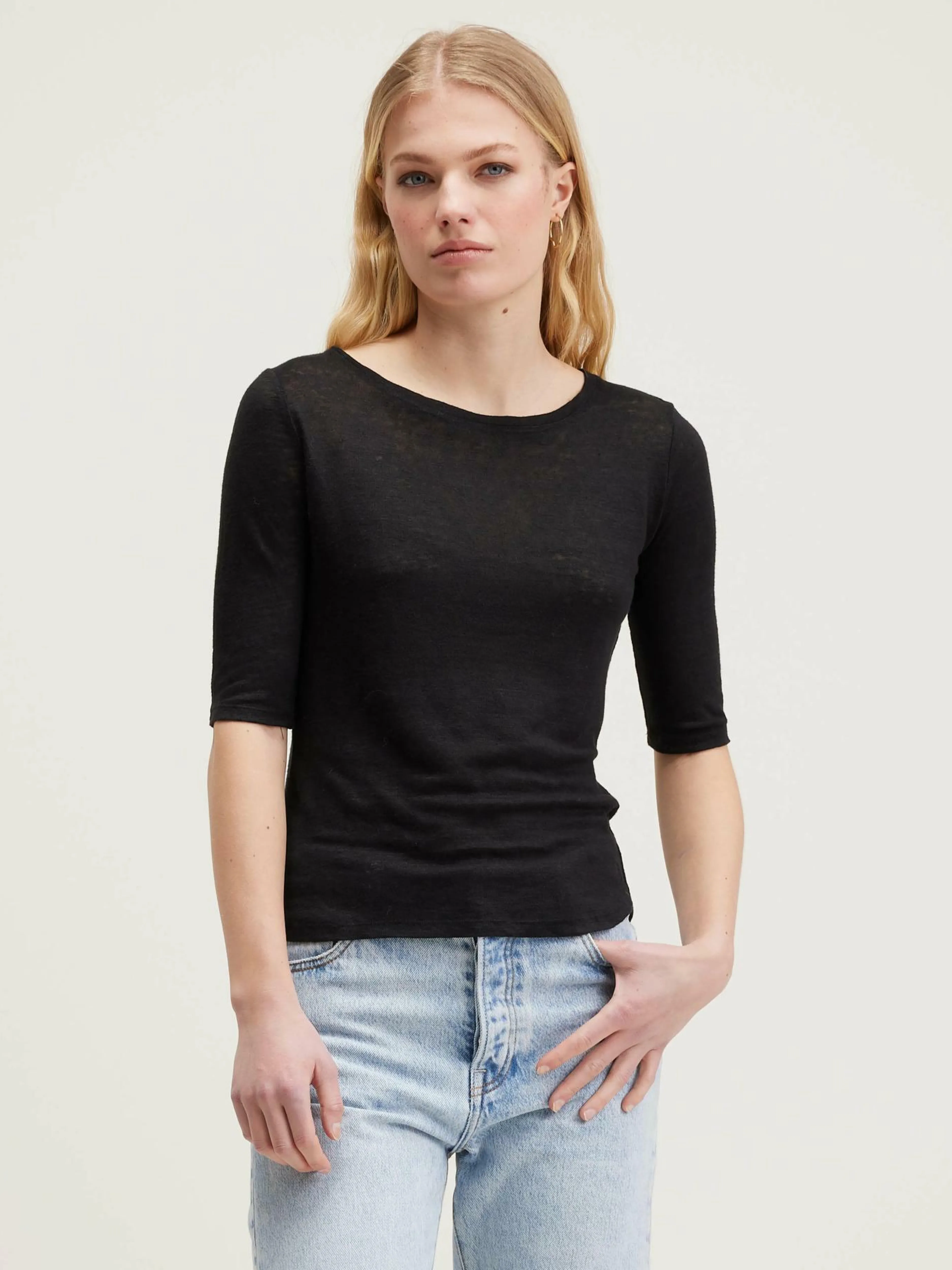 T-Shirts & Tops-Bellerose T-shirt Slim Seas Off black