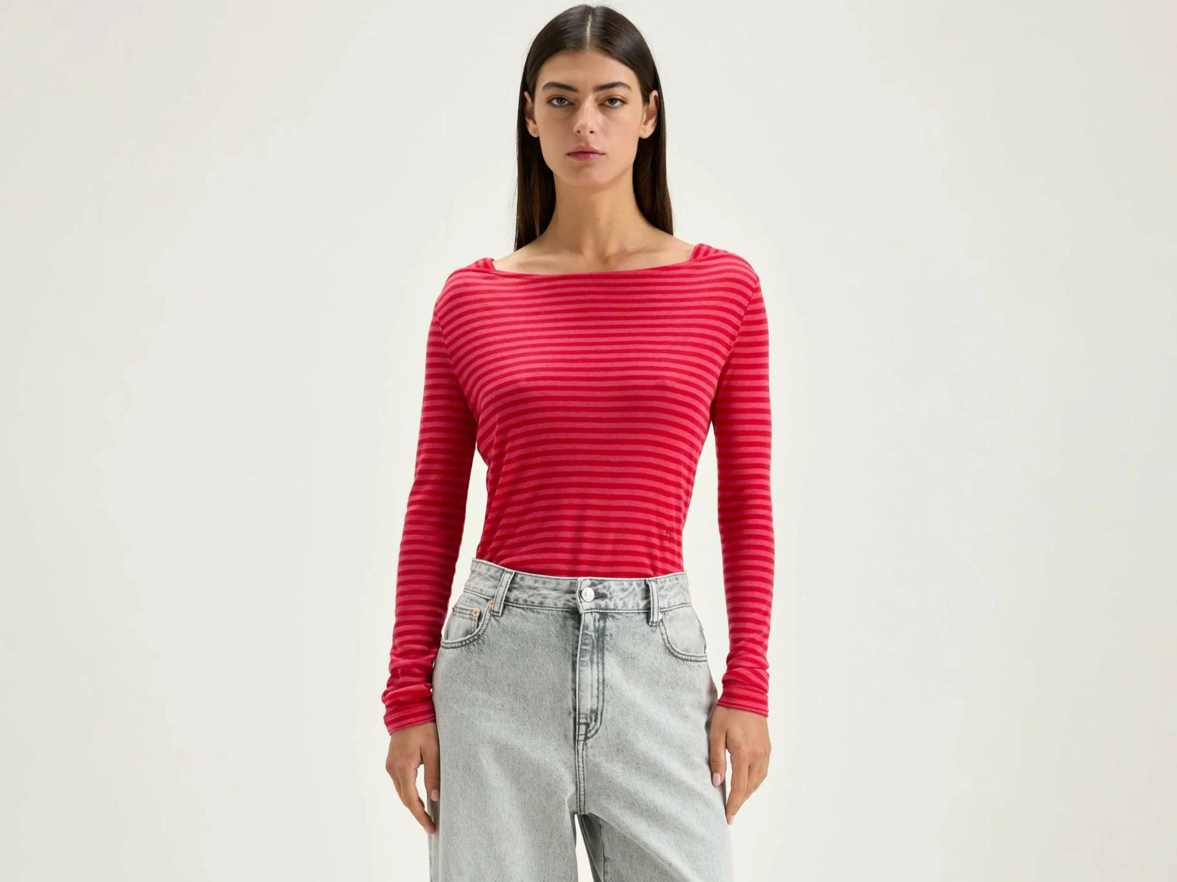 T-Shirts & Tops-Bellerose T-shirt Slim Veras Braise / Fushia