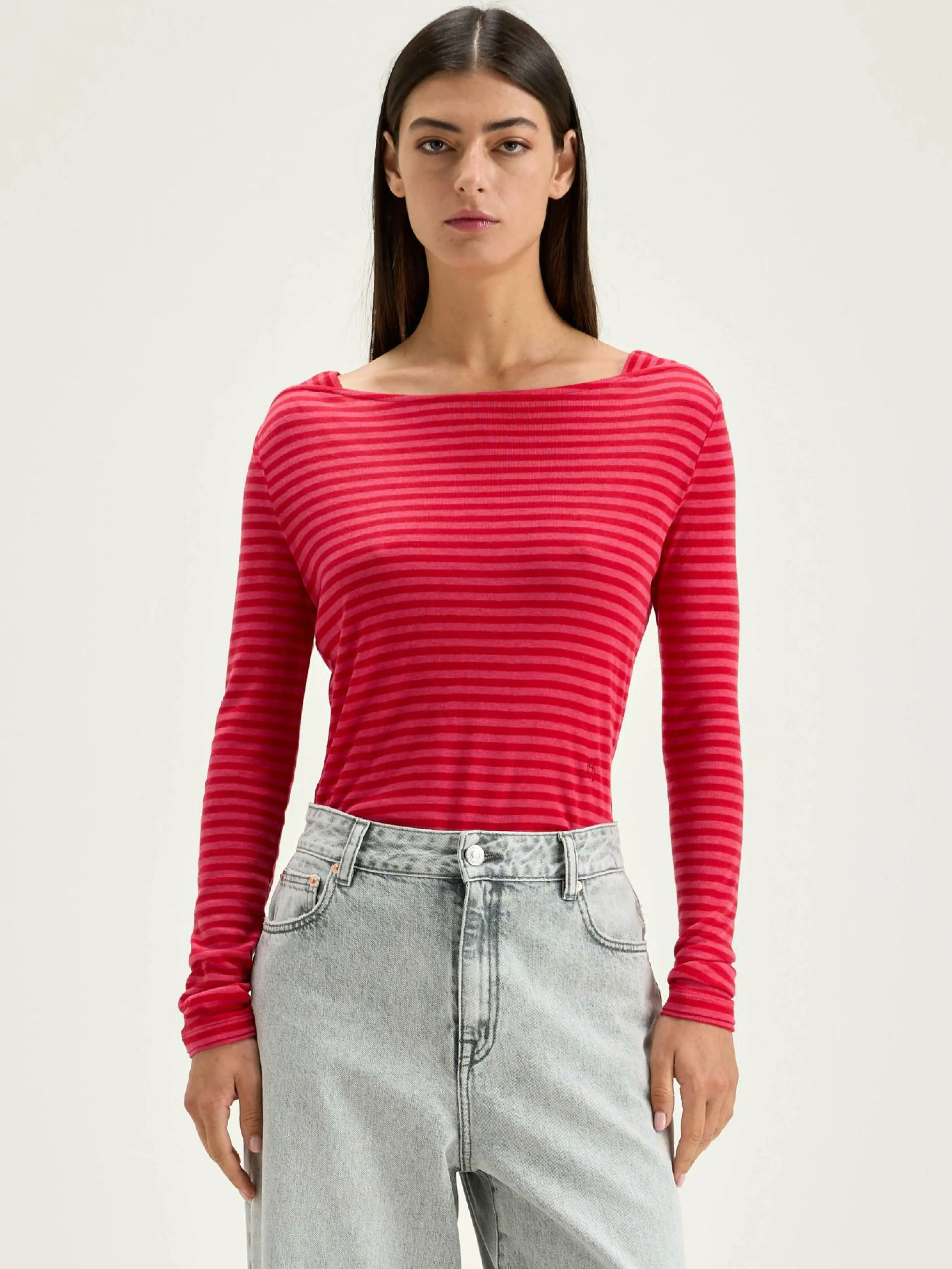 T-Shirts & Tops-Bellerose T-shirt Slim Veras Braise / Fushia