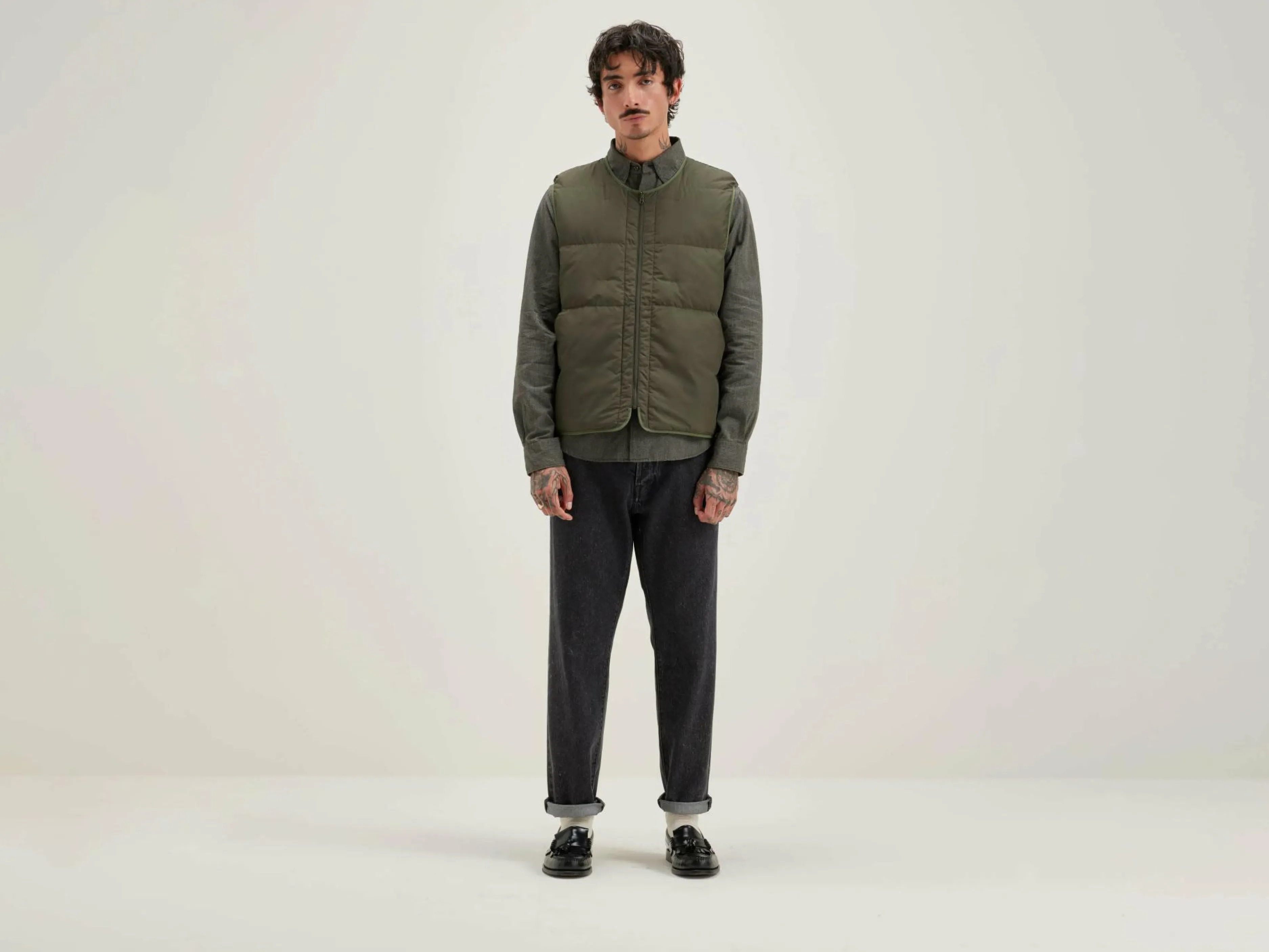 Manteaux & Vestes-Bellerose Veste Sans Manches Hoch Dark olive