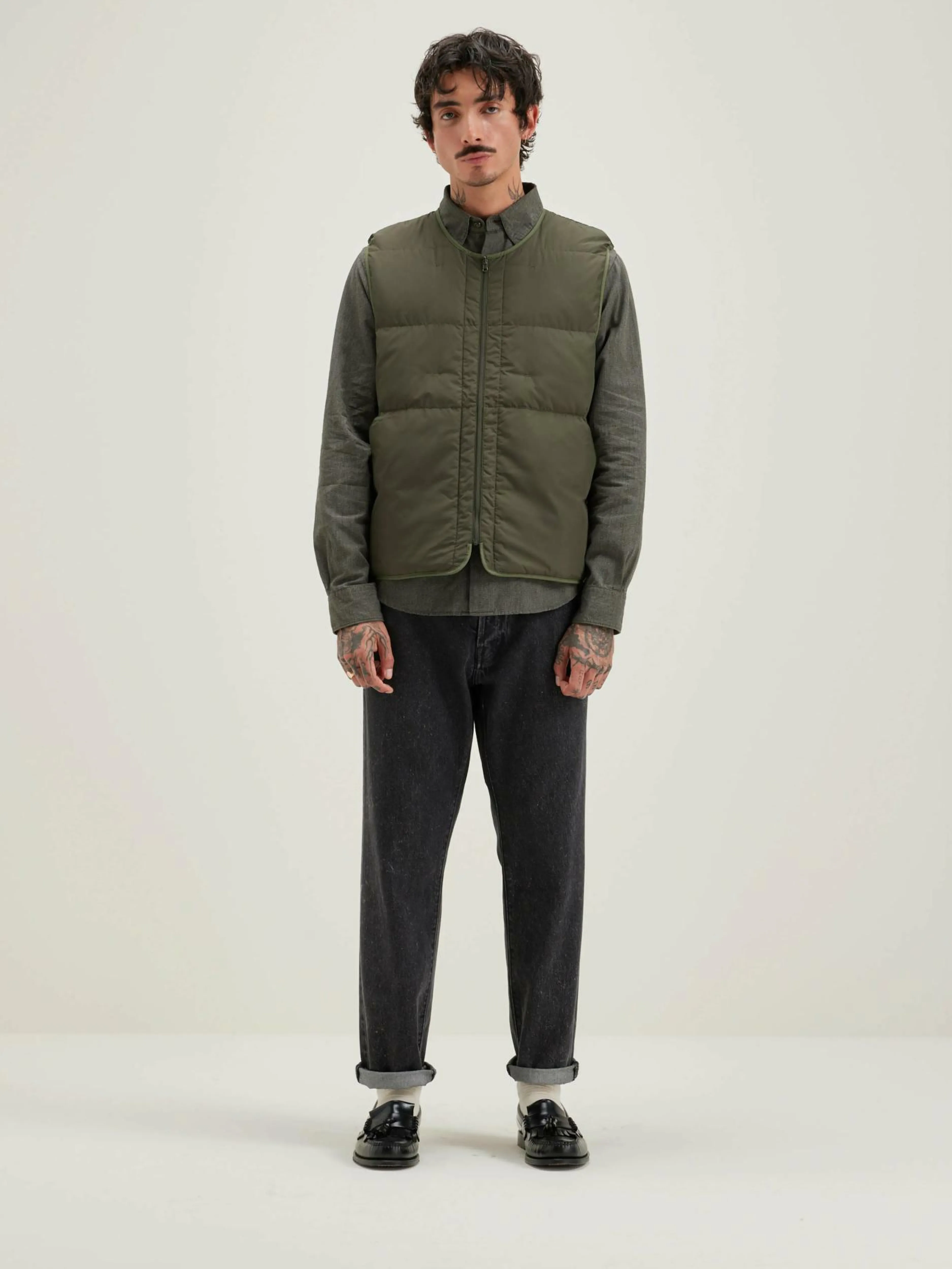 Manteaux & Vestes-Bellerose Veste Sans Manches Hoch Dark olive